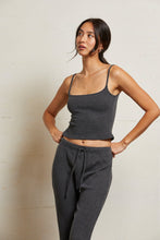 Load image into Gallery viewer, Sophie 2x1 Sweater Rib Cami - Charcoal