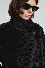 Load image into Gallery viewer, Hammered Velvet Peacoat