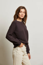 Load image into Gallery viewer, Evie Cotton Raglan Crew - Cocoa