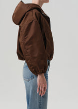 Load image into Gallery viewer, Croppe Nylon Windbreaker in Brown