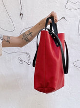 Load image into Gallery viewer, Romy Tote in Red or Chestnut