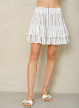 Load image into Gallery viewer, Alma Mini Skirt Ecru Stripe
