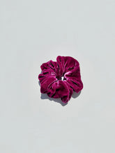 Load image into Gallery viewer, Silk Velvet Scrunchies - Crystal Bright