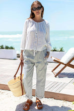 Load image into Gallery viewer, Family Cargo Pant - Moss Stripe Organic