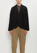 Load image into Gallery viewer, Corduroy Tailored Jacket - Black