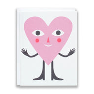 Hold on the Love Hugging Heart Card