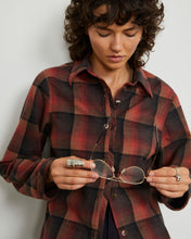 Load image into Gallery viewer, Sami Sienna Plaid Shirt