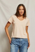 Load image into Gallery viewer, Hendrix V Neck Tee Peaches
