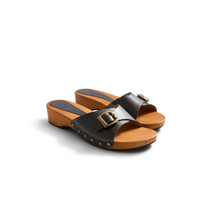 Load image into Gallery viewer, Buckle Clogs - Black
