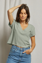 Load image into Gallery viewer, Alanis Recycled Cotton V Neck
