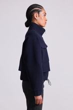 Load image into Gallery viewer, Selva Cropped Bomber - Midnight