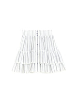Load image into Gallery viewer, Alma Mini Skirt Ecru Stripe