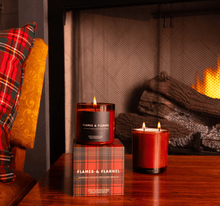 Load image into Gallery viewer, Flames & Flannel 10oz Soy Wax Candle