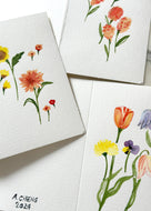 Floral Painted Cards