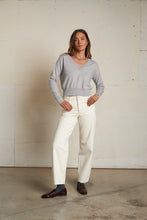 Load image into Gallery viewer, Geogina V-Neck Sweater - Heather Grey