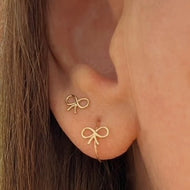 Itsy Bitsy Bow Earrings PAIR