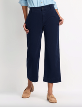 Load image into Gallery viewer, Saige Wide Leg Crop - Italian Navy