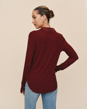 Load image into Gallery viewer, Mixed Button Down - Cabernet Red