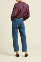 Load image into Gallery viewer, Blake Oversized Shirt - Poppy & Pine Check