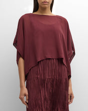 Load image into Gallery viewer, Bateau Neck Cropped Top Wine
