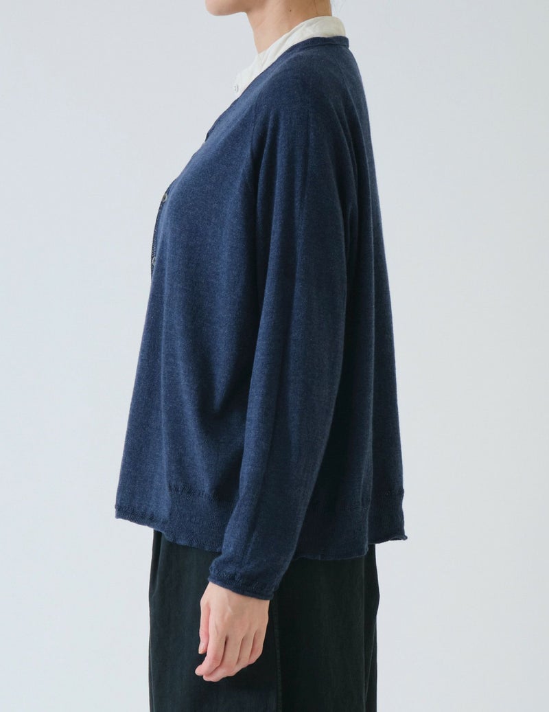 Washable Cotton Linen V Neck Cardigan