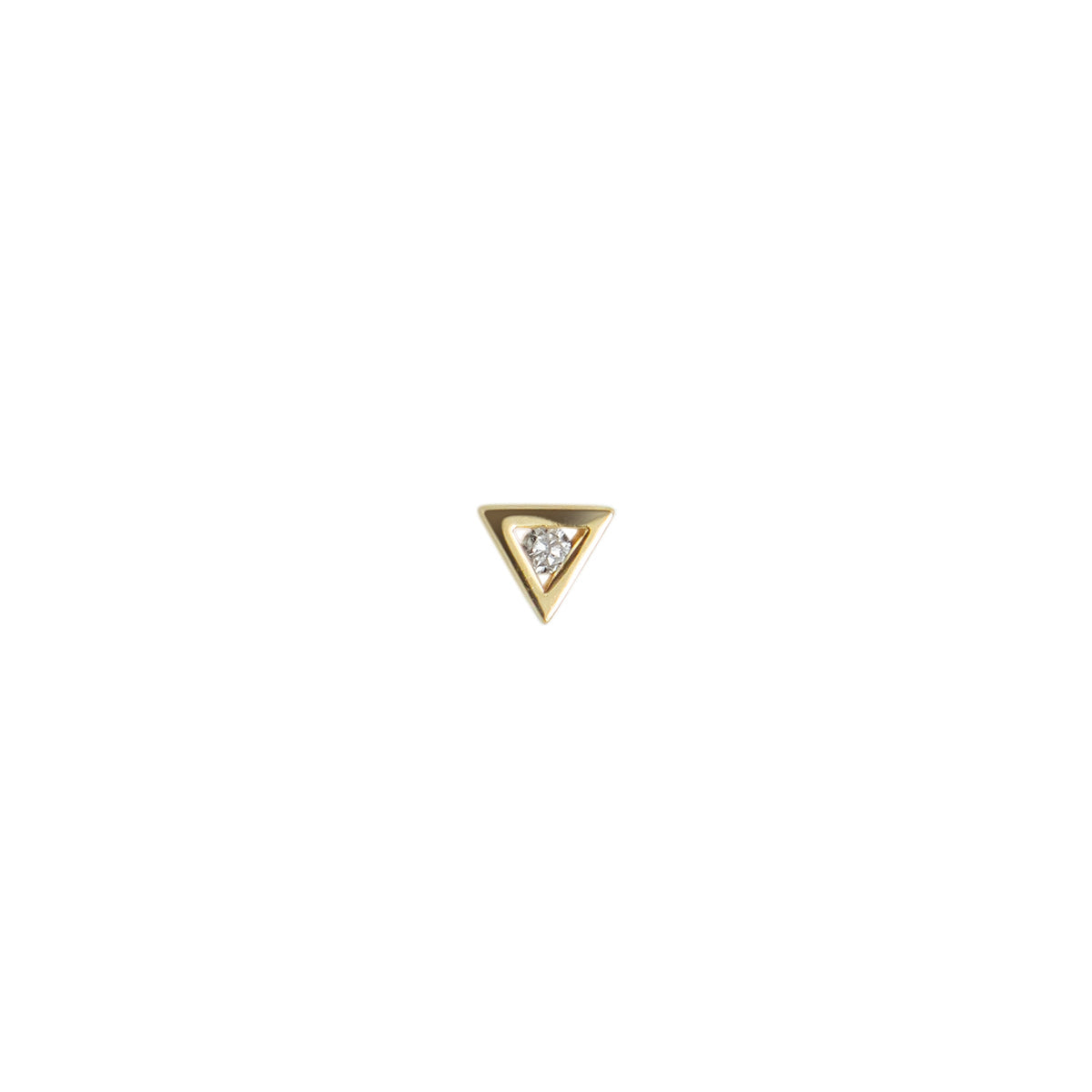 14ct YG Astra Az Diamond Stud