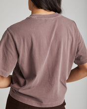 Load image into Gallery viewer, Relaxed Crop Tee Plum
