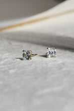 Load image into Gallery viewer, Asscher Diamond Studs - 14kt Yellow Gold
