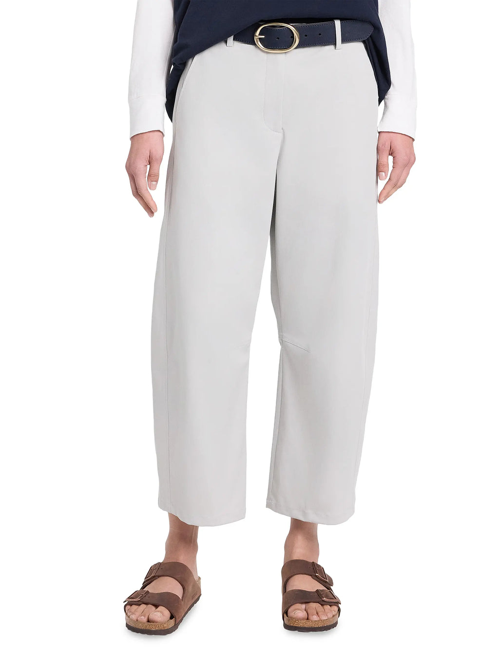 Slouchy Bf Trouser Light Grey
