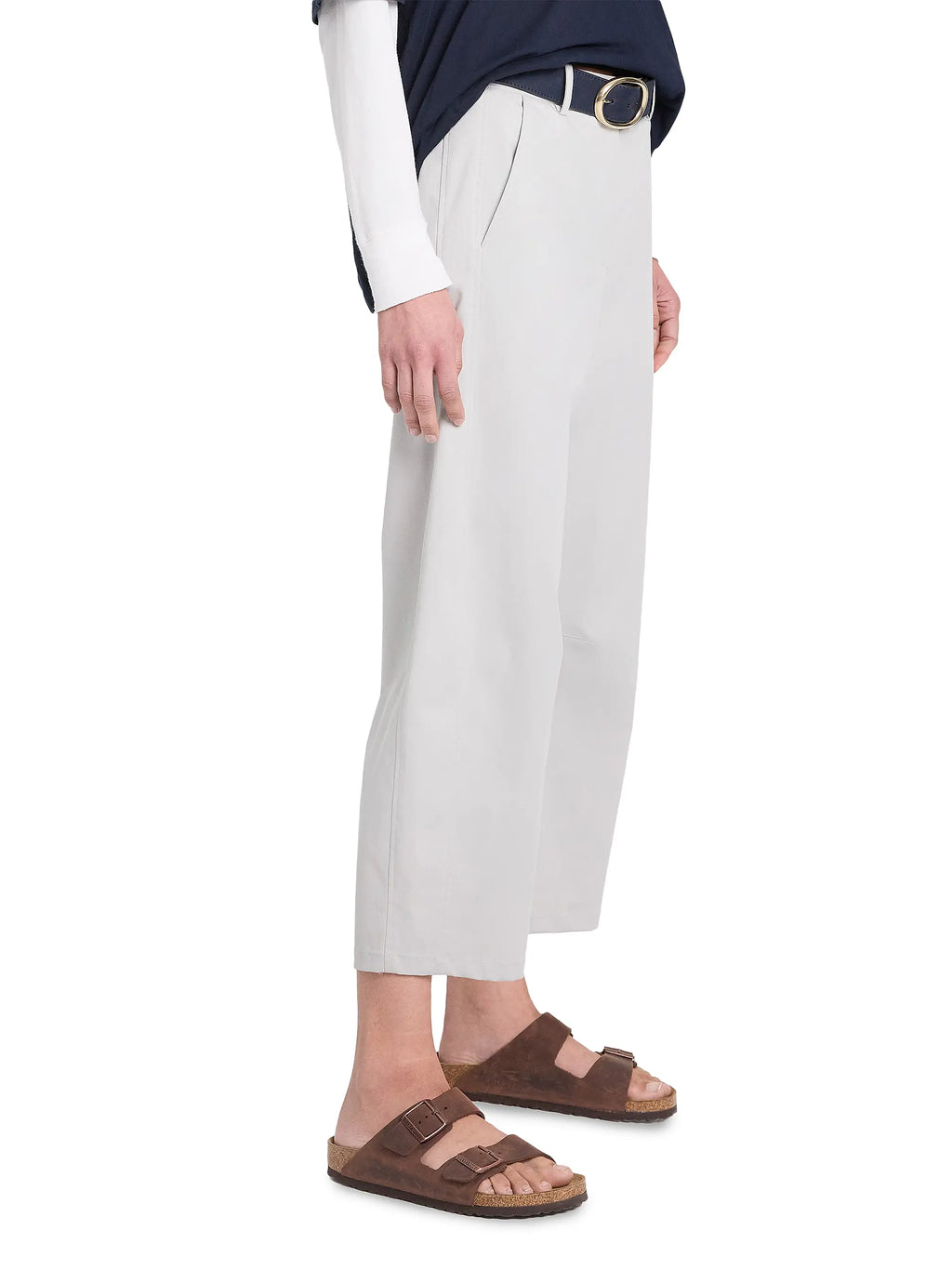 Slouchy Bf Trouser Light Grey