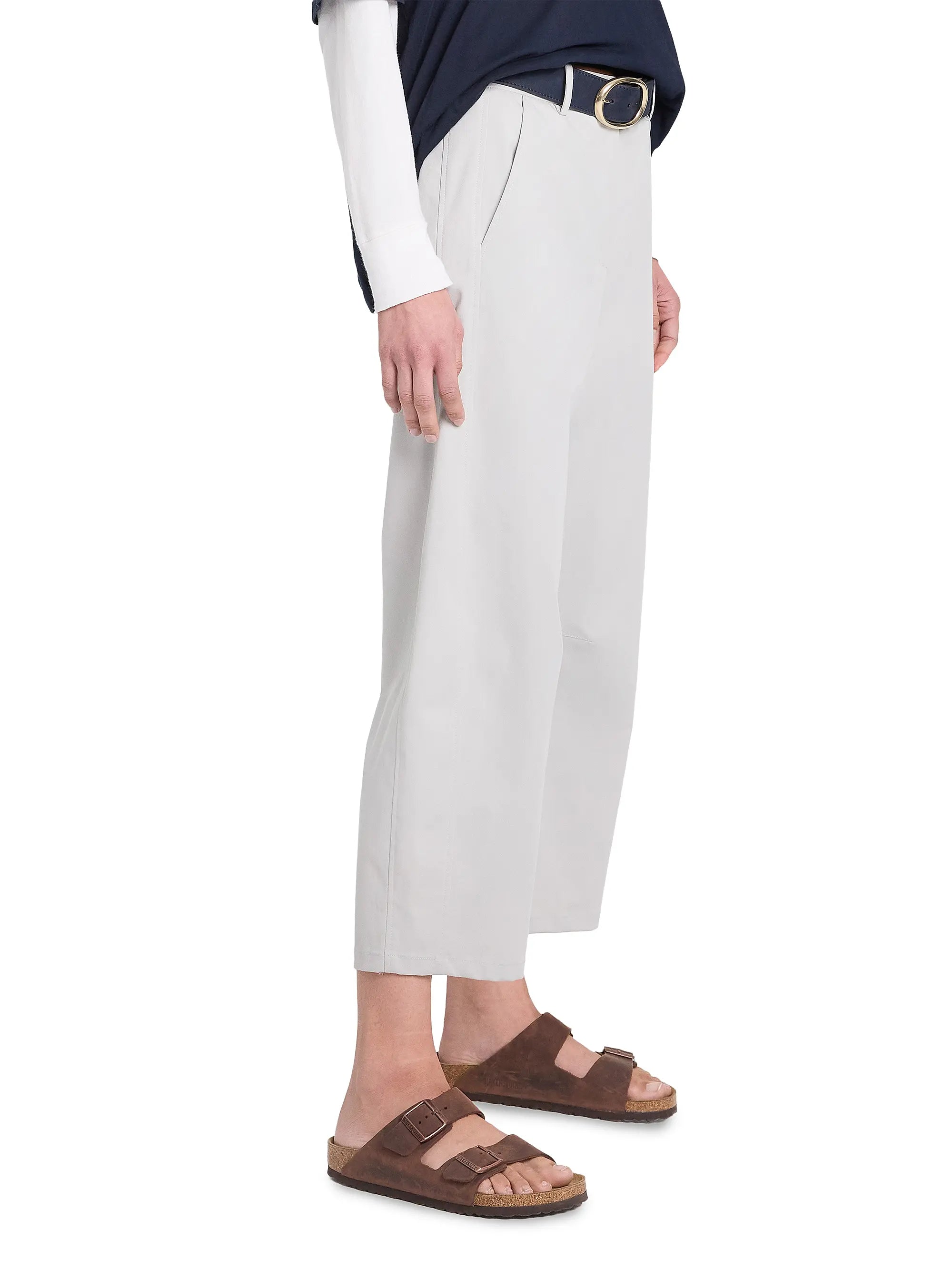 Slouchy Bf Trouser Light Grey