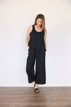 Load image into Gallery viewer, Wide Linen Pants - Black
