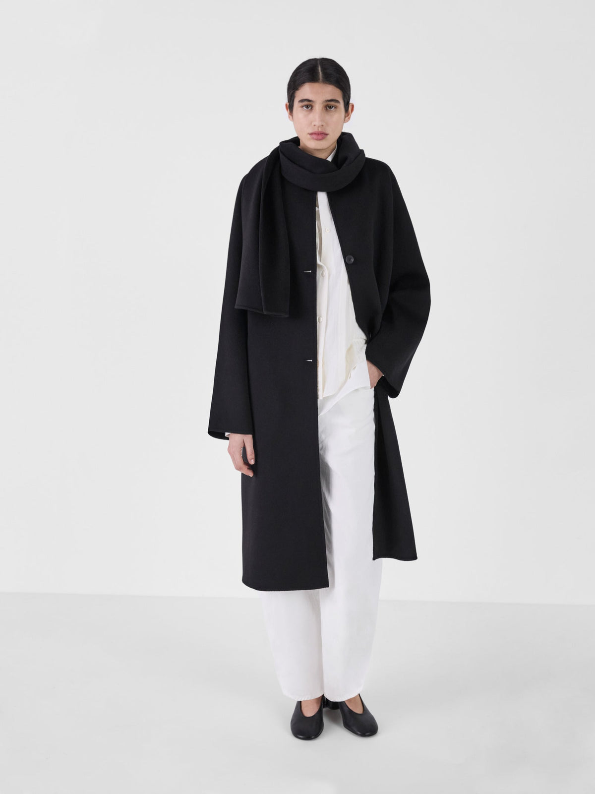 Uma Long Coat Black