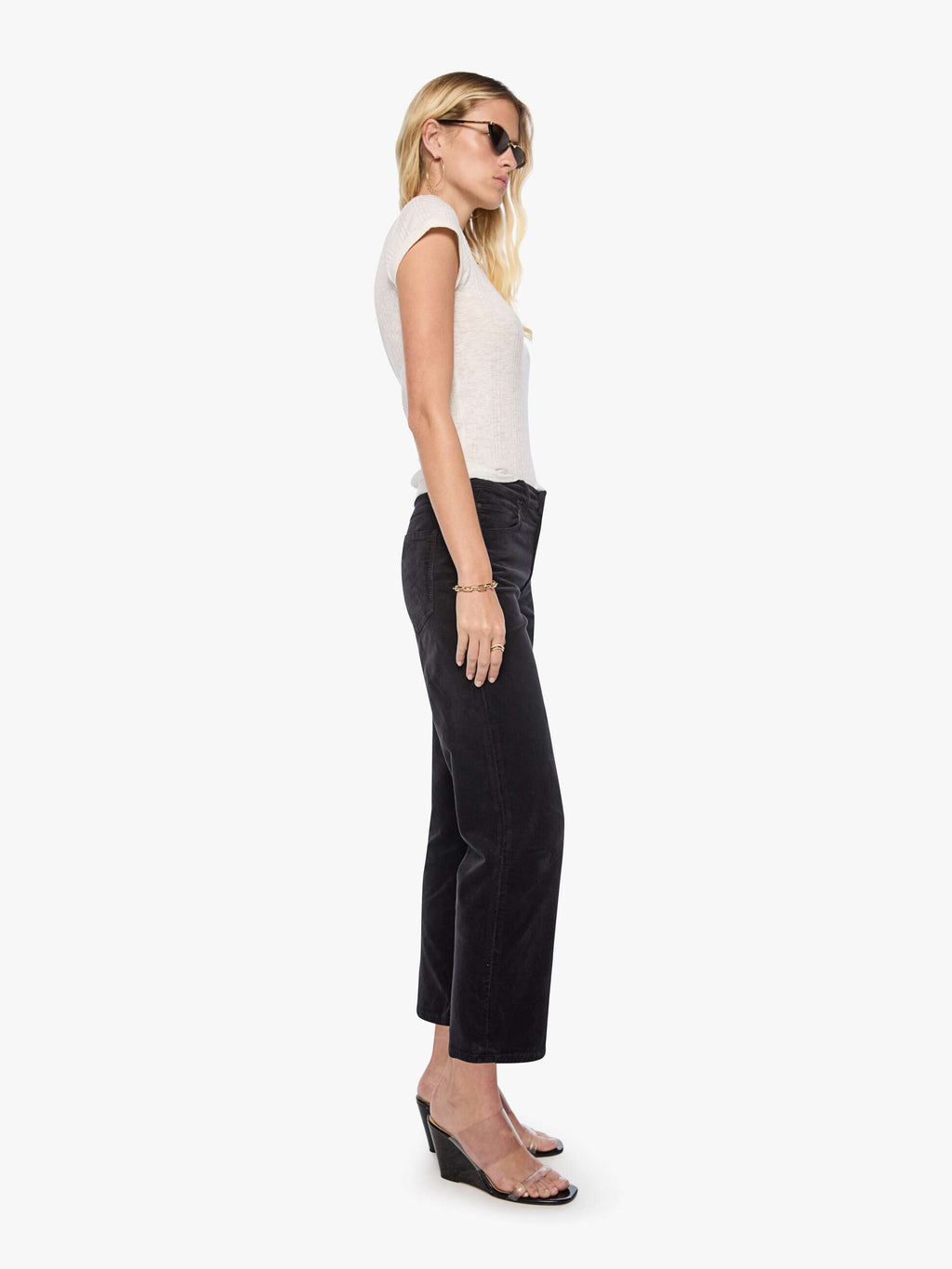 Newbie Ankle Jean in Beluga Wash