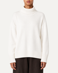 Fiore Mock Neck Sweater in Winter White