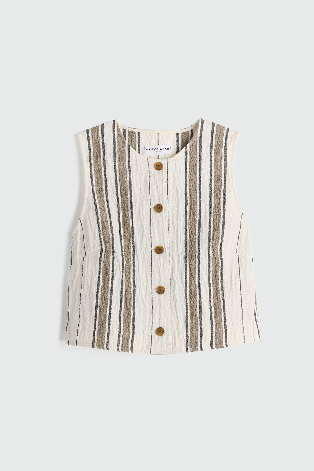 Stripe Godet Tank