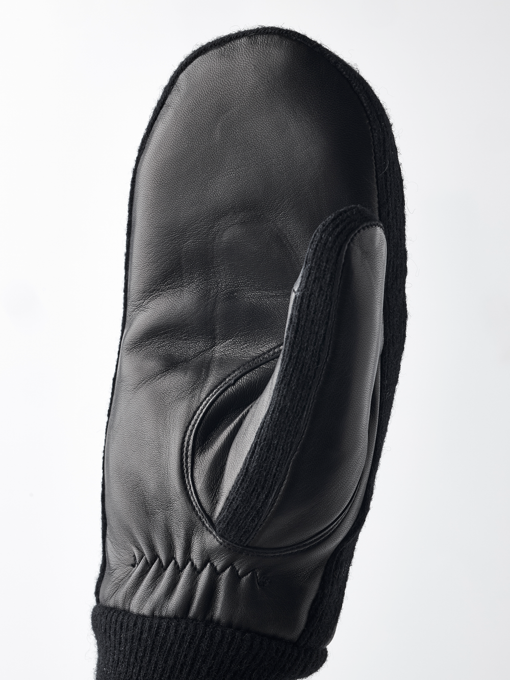 Jeanne Leather Mitt Black