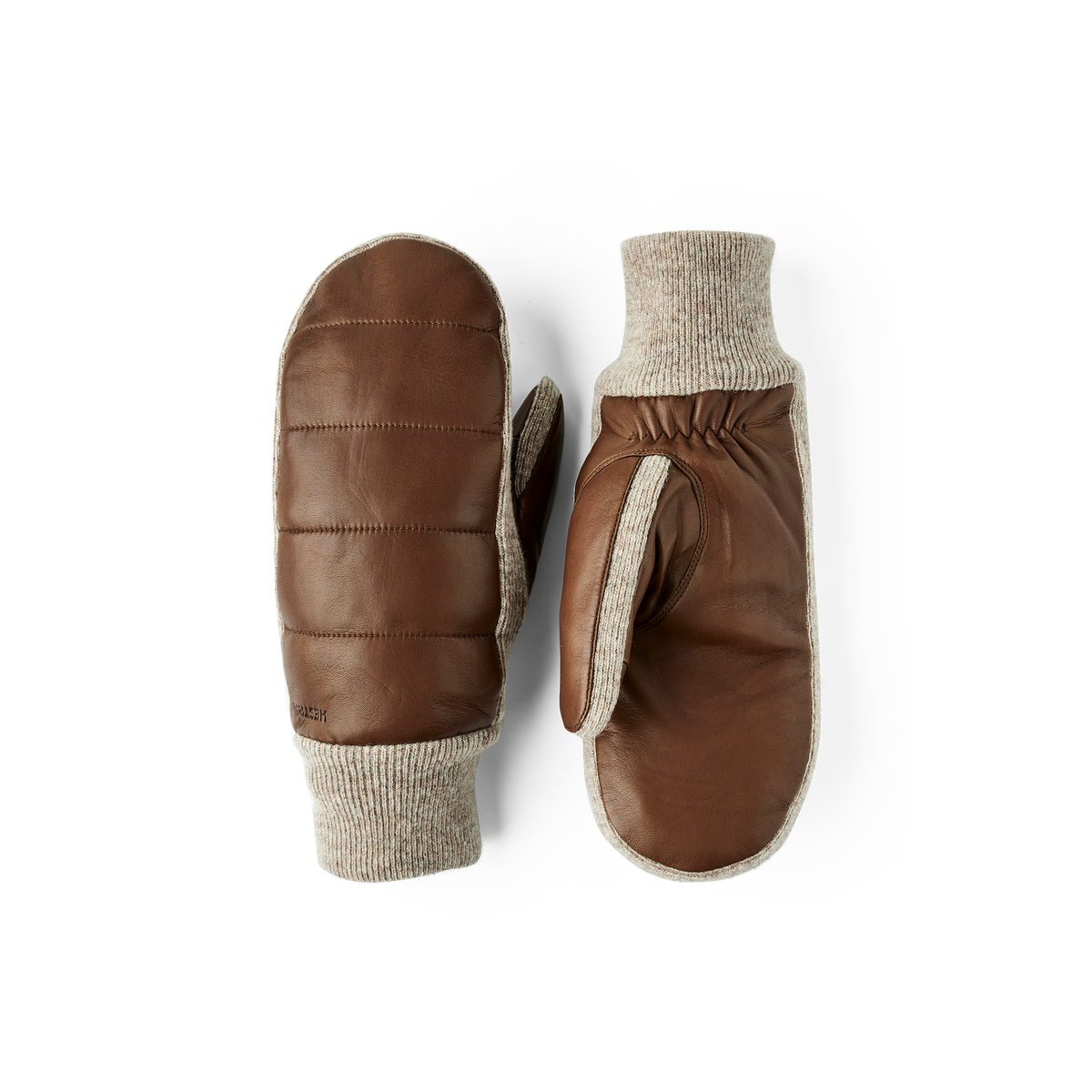 Jeanne Leather Mitt Light Brown