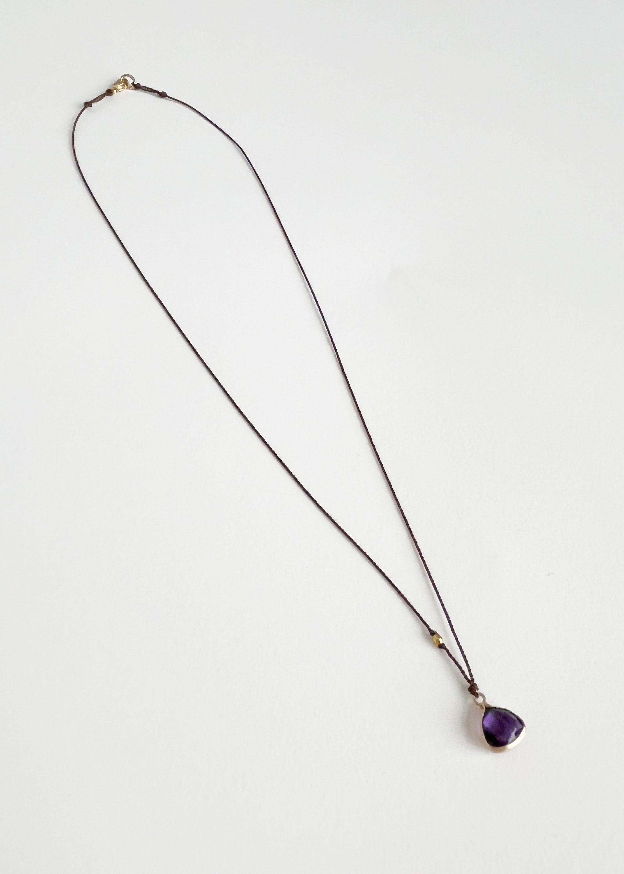 Amethyst 14k Bead Necklace