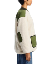 Load image into Gallery viewer, The Plush Tundra Jacket - Cream &amp; Army
