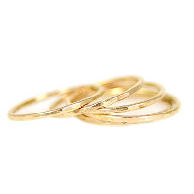 Hammered Stacking Ring