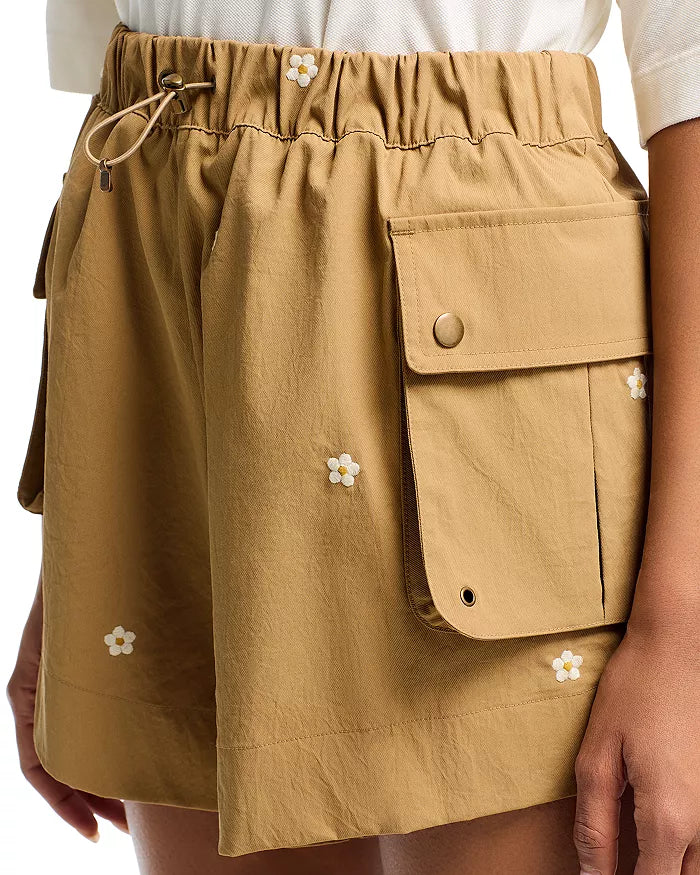 Embroidered Cargo Shorts