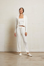 Load image into Gallery viewer, Kelsey 2x1 Sweater Rib Long Sleeve Cardigan - Sugar
