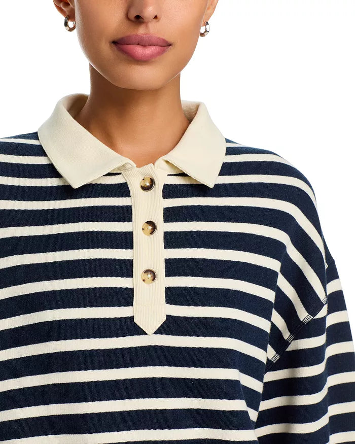 Vintage Terry Polo Navy/Ivory Multi