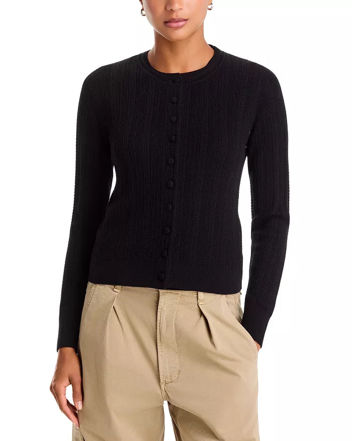Rhodes Crew Cardigan Black