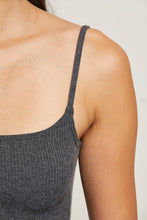 Load image into Gallery viewer, Sophie 2x1 Sweater Rib Cami - Charcoal
