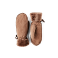 Ilona Suede Mittens Brown