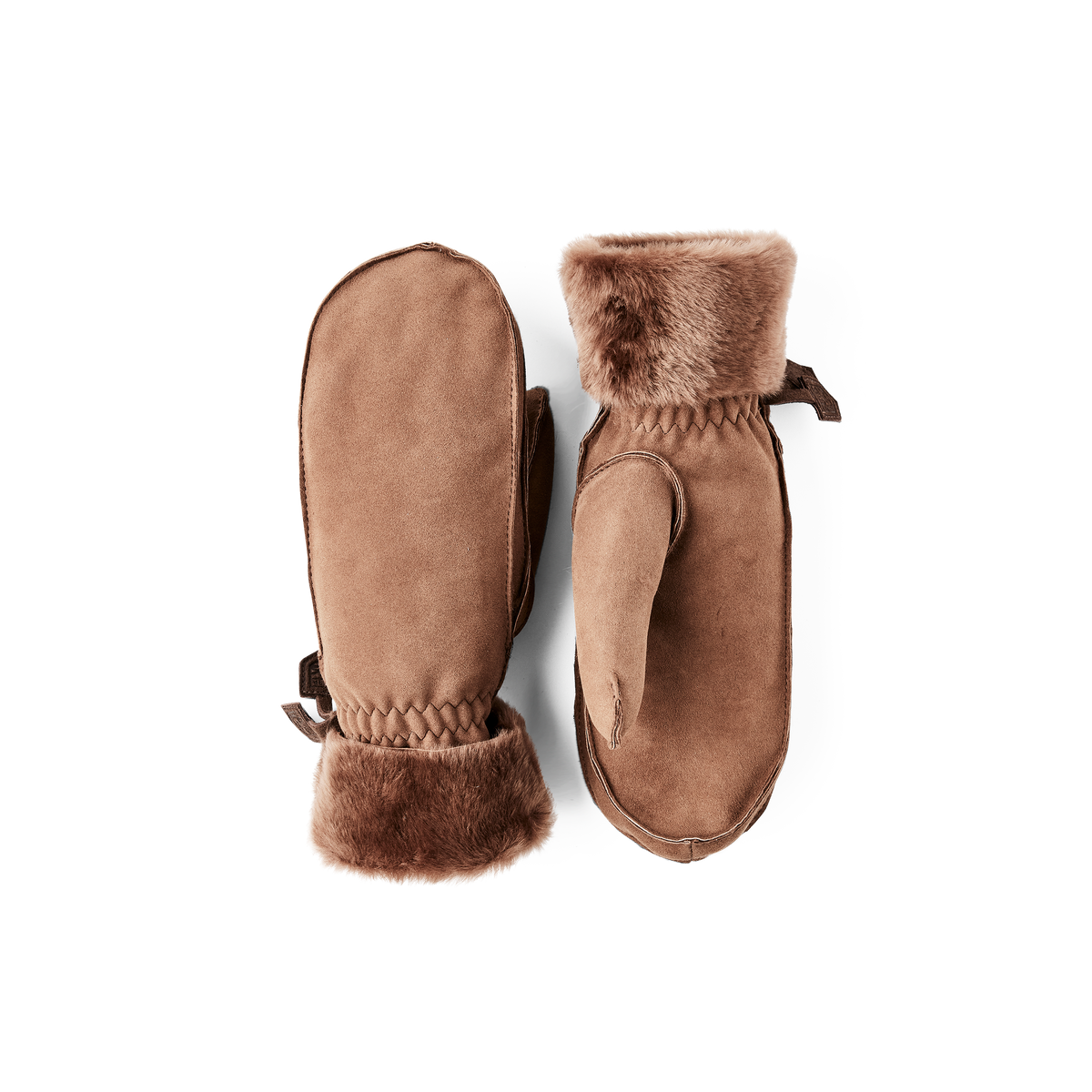 Ilona Suede Mittens Brown