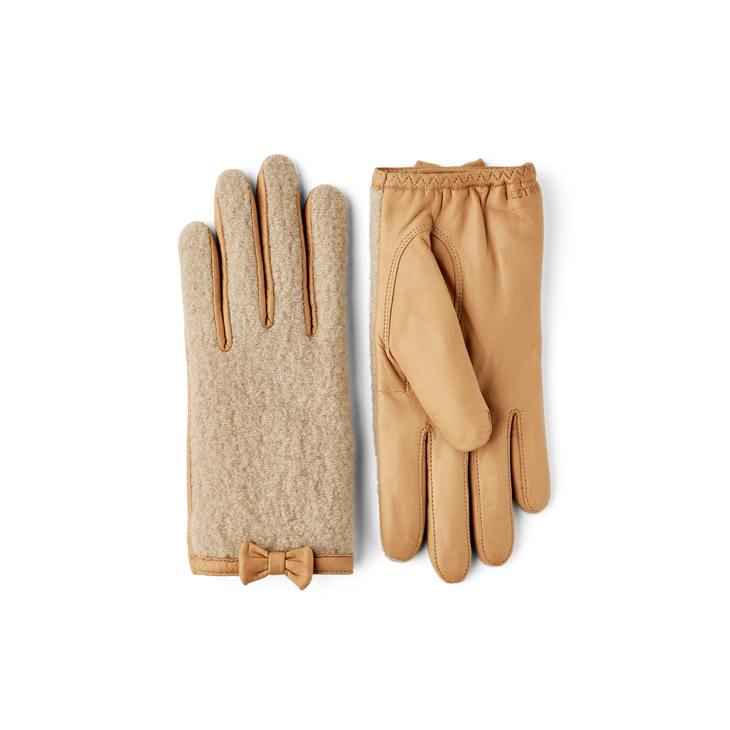 Millie Leather/Bouclé Glove