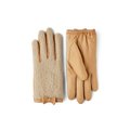 Millie Leather/Bouclé Glove